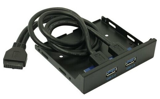 Планка портов на переднюю панель 3.5" USB 3.0 20pin -> 2x A Espada EBrFr-2USB3