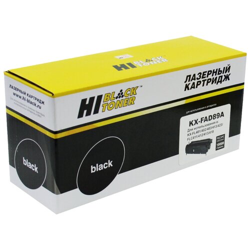 Драм-юнит Hi-Black (HB-KX-FAD89A) для Panasonic KX-FL401/402/403/413/FLC411/412/413, 10K комплект заправки принтеров panasonic kx mb1900 2000 2010 2020 263 283 kx fl401 402 kx flc411 412 тонер 60 г воронка