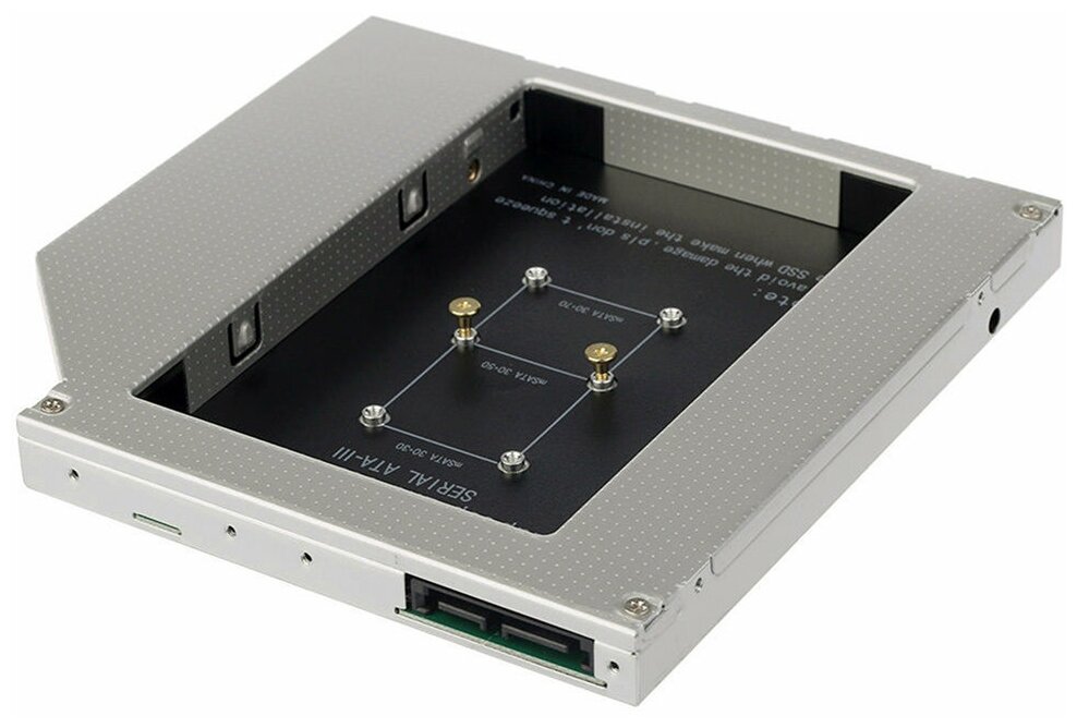 Переходник для SSD-HDD Orient UHD-2MCS9 Optibay шасси mSATA в отсек 9 мм оптического привода ноутбука