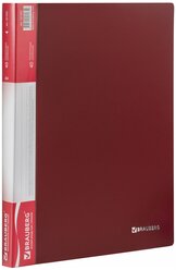 BRAUBERG Папка-дисплей на 40 вкладышей Стандарт А4, красная