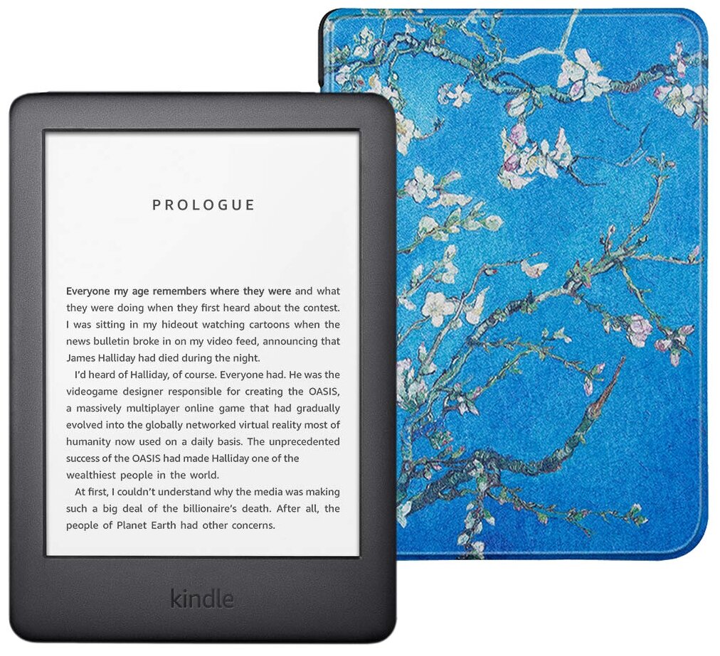 Электронная книга Amazon Kindle 10 8Gb SO Black с обложкой Sakura