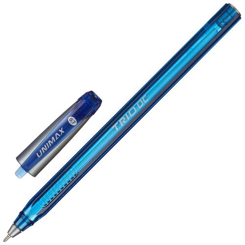 Ручка шариковая неавтоматическая Unomax/Unimax Trio DC tinted 0.7мм, син