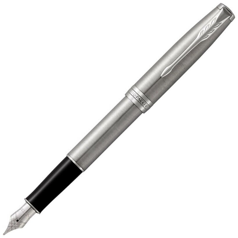 Parker Sonnet Core - Stainless Steel CT, перьевая ручка, F, BL