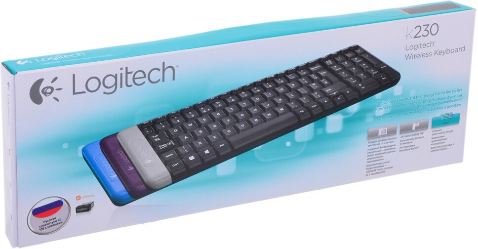 Клавиатура Logitech K230 Compact Wireless