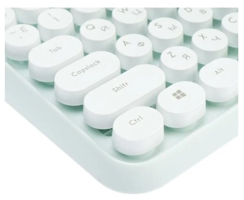 Беспроводной комплект клавиатура и мышь Smartbuy SBC-626376AG-M мятно-белый