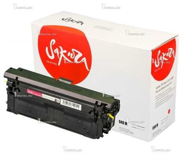 Картридж SAKURA 040M пурпурный для Canon i-SENSYS LBP-710/712 совместимый (5.4К) (0456C001) (SACRG040M)