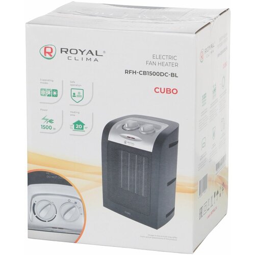 Тепловентилятор Royal Clima CUBO (RFH-CB1500DC-BL)