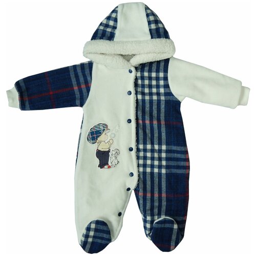 фото Комбинезон папитто, размер 68, голубой