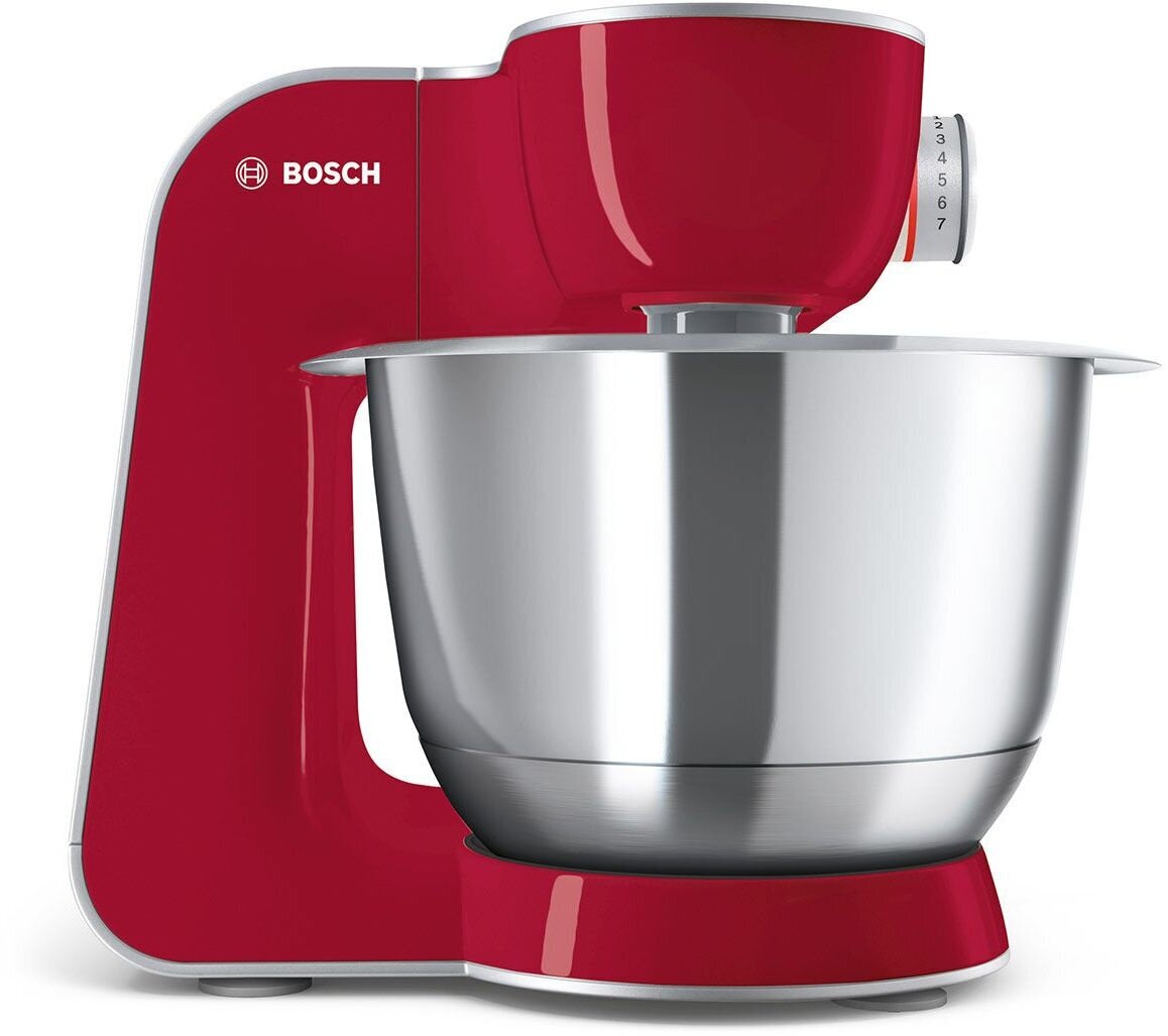 Кухонная машина Bosch MUM58720 планетар. вращ. 1000Вт красный/серебристый