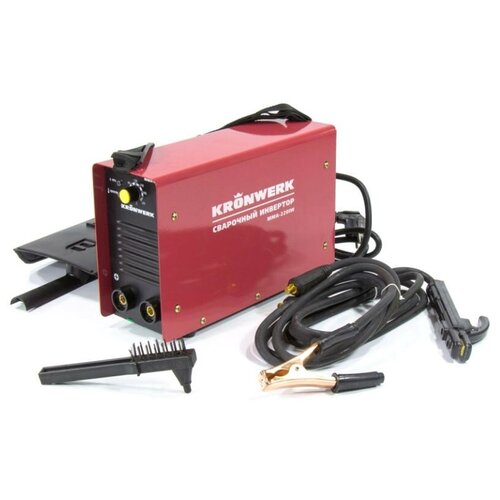Аппарат инверторный Kronwerk MMA-220IW 220 А ПВР 60 диам эл 16-5 мм провод 2 м арт 94344 790000₽