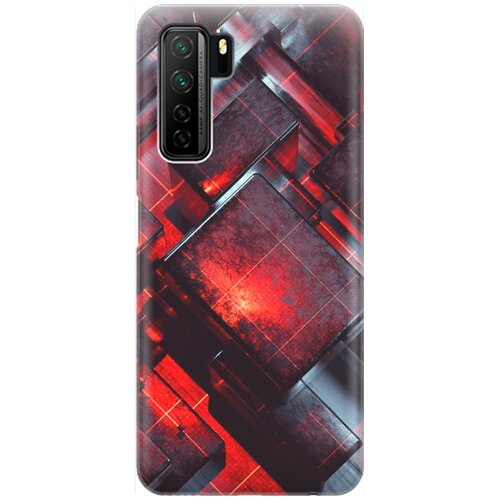 фото Силиконовый чехол на huawei nova 7 se / honor 30s / хонор 30 эс с принтом "гранатовые фигуры" re:pa
