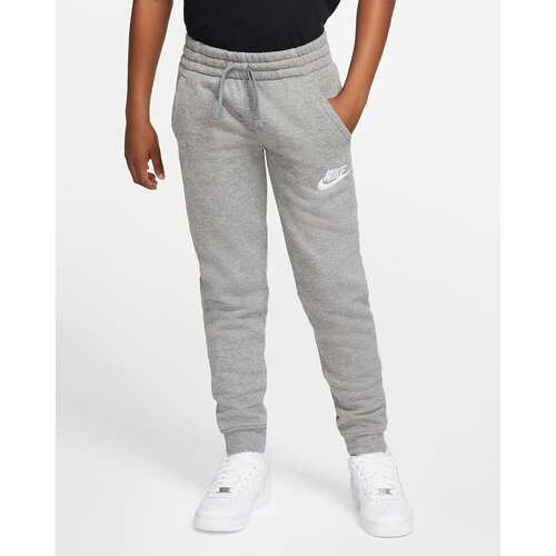 Беговые брюки NIKE для мальчиков, манжеты, карманы, пояс на резинке, размер XL(158-170), серый