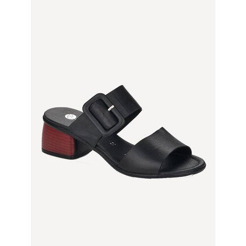 фото Босоножки remonte, натуральная кожа, размер 39, черный