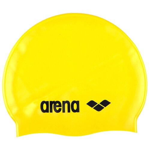 фото Шапочка для плавания arena classic silicone, желтая