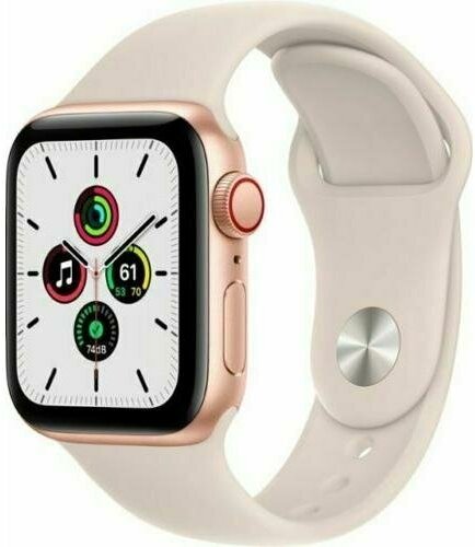 Умные часы Apple Watch SE 40 мм Aluminium Case Cellular, золотистый/сияющая звезда