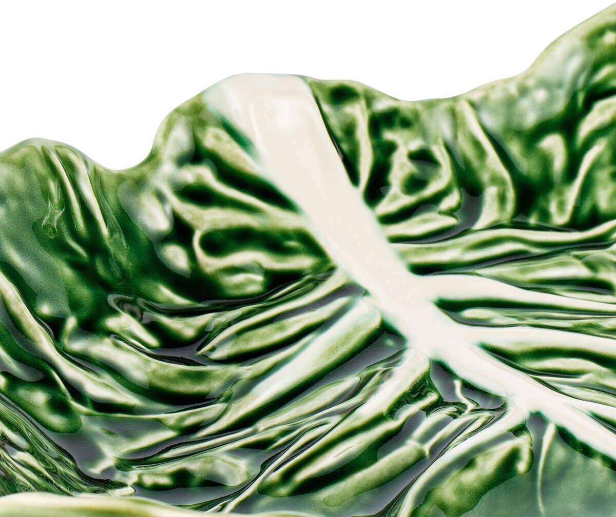 Салатник Bordallo Pinheiro Cabbage Natural 35,5x32,5x7,8 см - фото №5