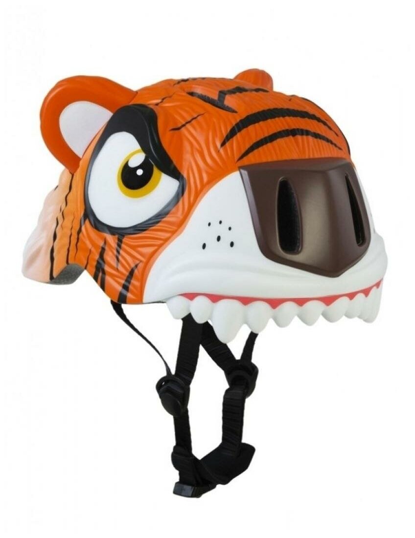 Шлем - Crazy Safety - размер S-M (49-55 см) - Orange Tiger/оранжевый тигр - защитный - велосипедный - велошлем – детский