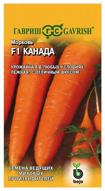 Семена Морковь Канада F1 150шт для дачи сада огорода теплицы / рассады в домашних условиях