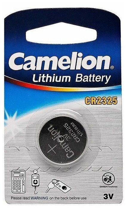 Элемент питания Camelion CR2325 BL1 Lithium 3V (1 шт)