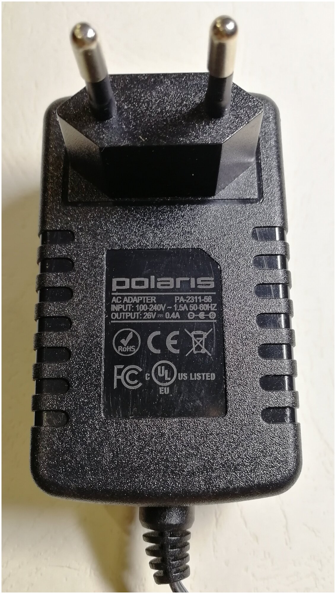 Зарядное устройство, блок питания для пылесоса Polaris PVCS 0724/0725 26v 0.4a - фотография № 2