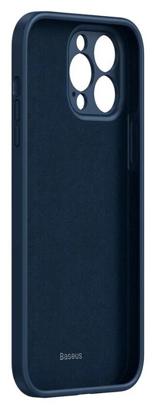 Чехол защитный Baseus Liquid Silica Gel Protective Case для iPhone 13 Pro Max, черный - фото №3