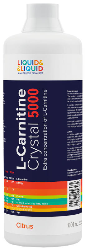 Liquid & Liquid L-Carnitine Crystal 5000 (1000 мл) - Цитрусовый