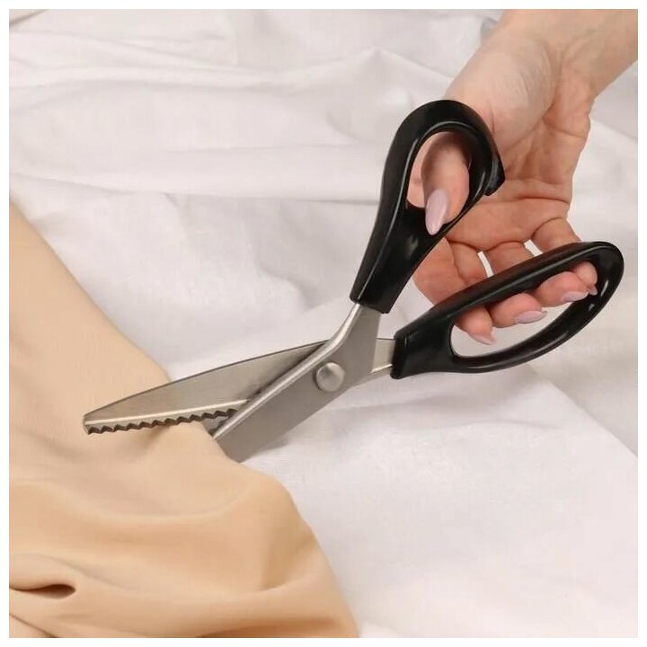 Фигурные ножницы / Ножницы для ткани Зигзаг для раскройки 235 см шаг - 5 мм