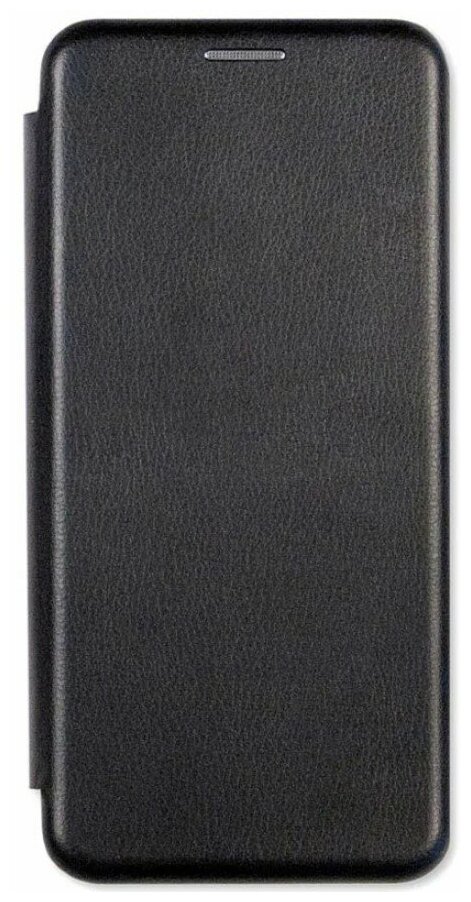 Чехол книжка для Xiaomi Redmi Note 9T черный с магнитным замком, подставкой и отделением для карт