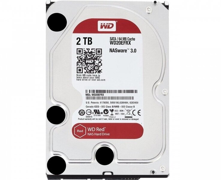 Жесткий диск Western Digital WD20EFRX 2Tb SATAIII 3,5" HDD