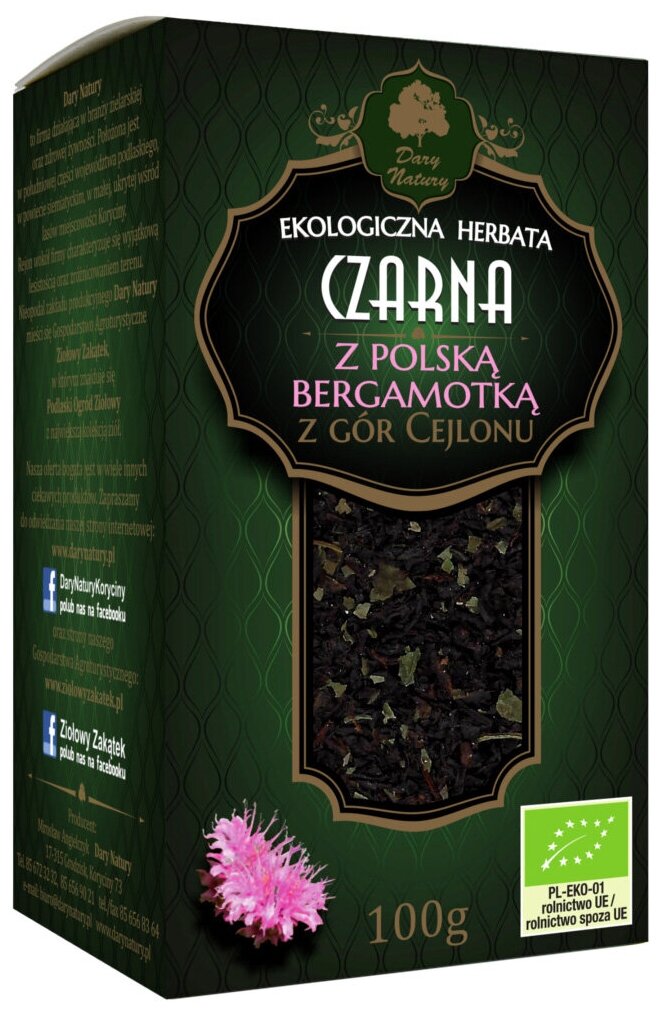 Чай чёрный цейлонский с монардой Dary Natury, 100 г