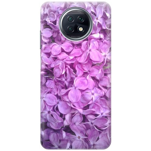 фото Силиконовый чехол на xiaomi redmi note 9t / сяоми редми ноут 9т с принтом "цветы серени" gosso