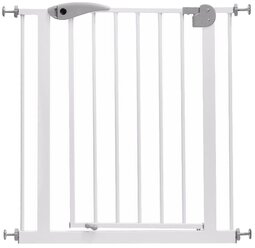 Барьер-калитка Baby Safe для дверного проема (75-85 cm) бело-серый металл