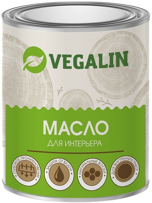 Масло для интерьера VEGALIN Янтарь 0,75л - фотография № 1