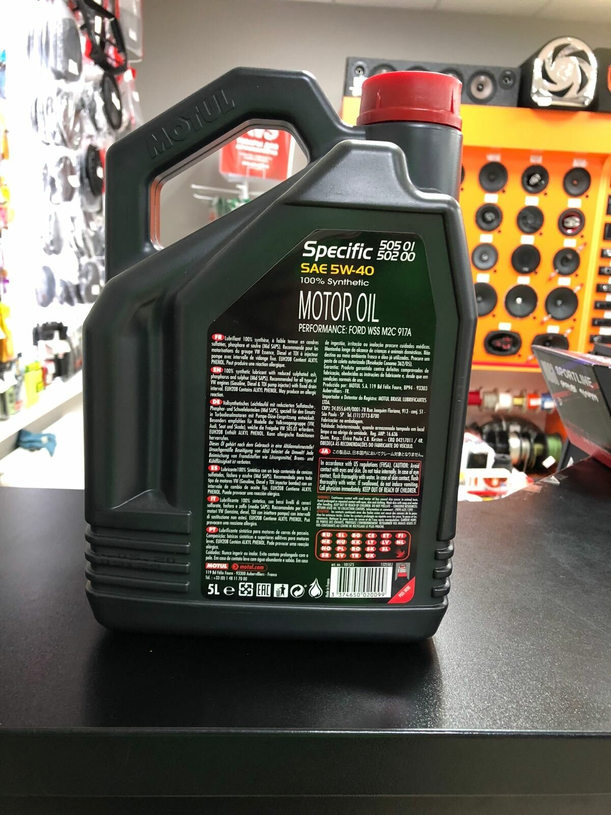 Моторное масло MOTUL Specific 505,01 5W-40, 5 л, синтетическое - фото №8