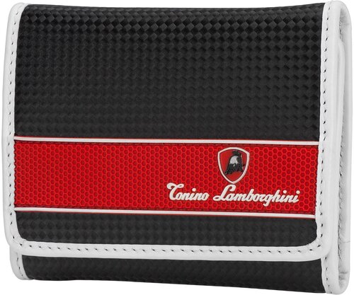 Кошелек Tonino Lamborghini TL30.554-01, фактура тиснение, черный