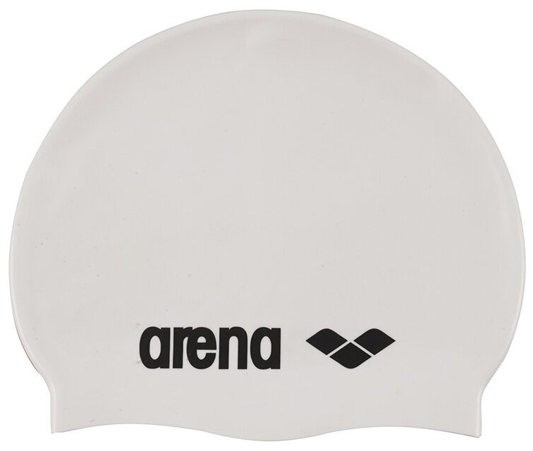 Шапочка для плавания Arena Classic Silicone, белая