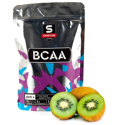 BCAA Sportline Nutrition 2:1:1, киви, 300 гр. bcaa sportline nutrition bcaa 2 1 1 персик 300 гр