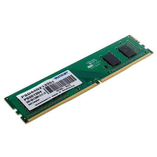 Память DDR4 4Gb 2133MHz Patriot PSD44G213382 RTL PC4-17000 CL15 DIMM 288-pin 12В 110000₽