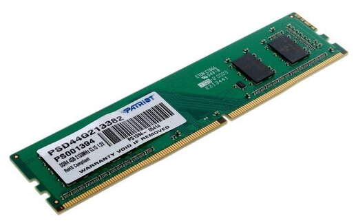 Оперативная память 4Gb DIMM DDR4 2400MHz Patriot Memory PSD44G213382
