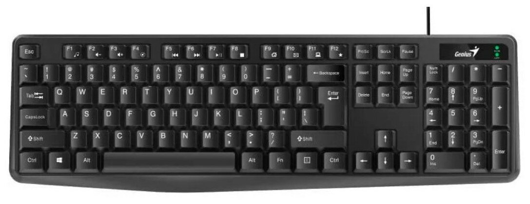 Клавиатура Genius KB-117 (31310016402), USB, черный