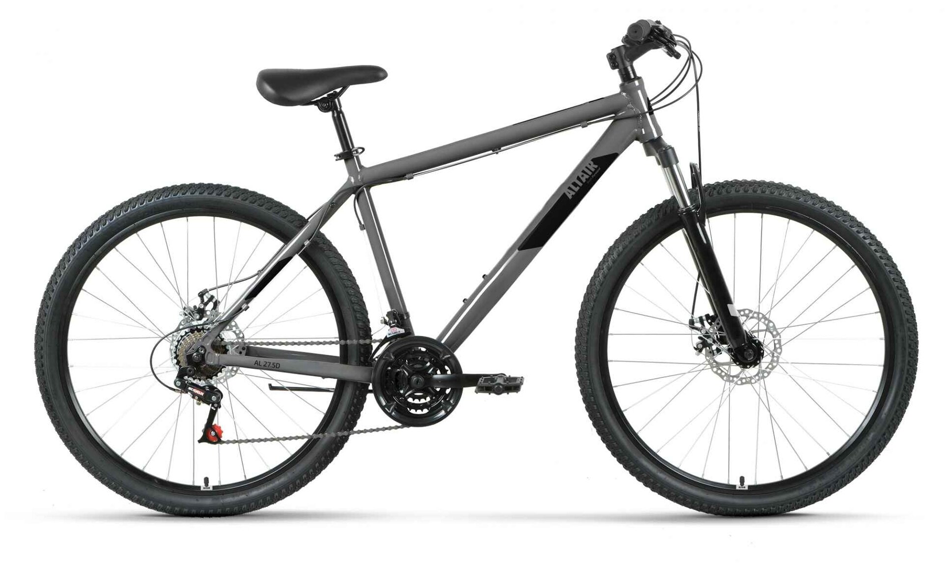 Велосипед 27,5" Altair AL 27,5 V 21 ск Серый/Черный 2022 г:19"RBK22AL27218 .