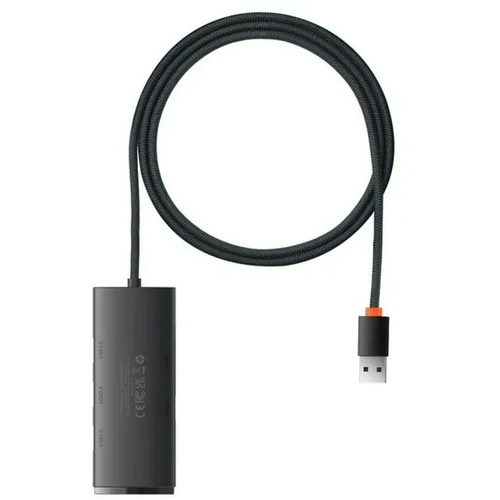 Разветвитель HUB Baseus Lite Series 4-Port USB-A, черный