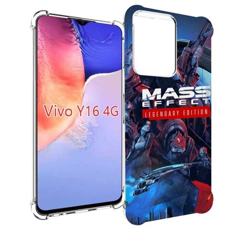 Чехол MyPads Mass Effect Legendary Edition для Vivo Y16 4G/ Vivo Y02S задняя-панель-накладка-бампер чехол mypads mass effect legendary edition для meizu m3 note задняя панель накладка бампер