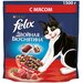 Сухой корм FELIX Двойная Вкуснятина для взрослых кошек, с мясом, Пакет, 750 г, 4 шт