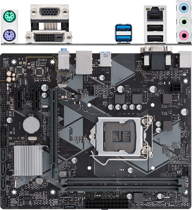 Материнская плата ASUS Prime H310M-K R2.0 H310 Socket-1151v2 2xDDR4, 4xSATA3, 1xPCI-E16x, 2xUSB3.1, D-Sub, DVI-D, Glan, mATX