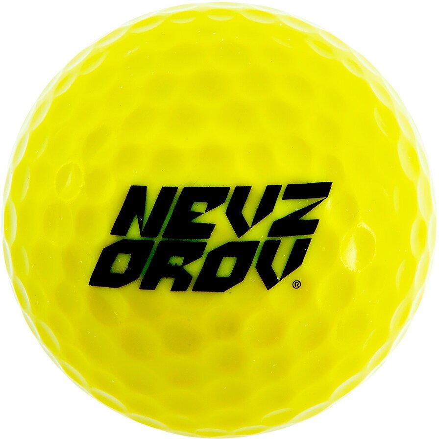 Мяч для гольфа 2-х слойный Nevzorov Team желтый 2 шт - фотография № 5