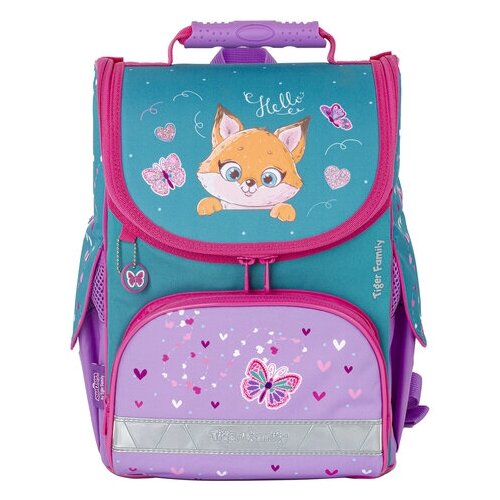 Юнландия Ранец Cute fox (229986), бирюзовый/розовый юнландия ранец cute fox 229986 бирюзовый розовый