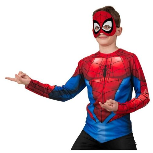 Костюм Батик, размер 134, красный/синий карнавальный костюм человек паук 17100 48 50