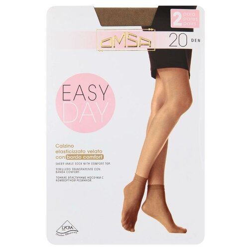 Носки Omsa Easy Day 20 (2 пары) Caramello 0