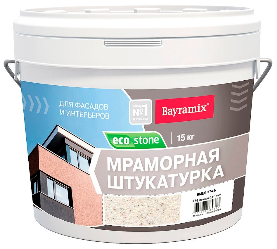 Штукатурка декоративная мраморная Bayramix Ecostone (15кг) 774